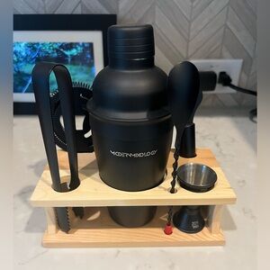 Mixology Bartender Kit - 8-Piece Black Matte Cocktail Shaker